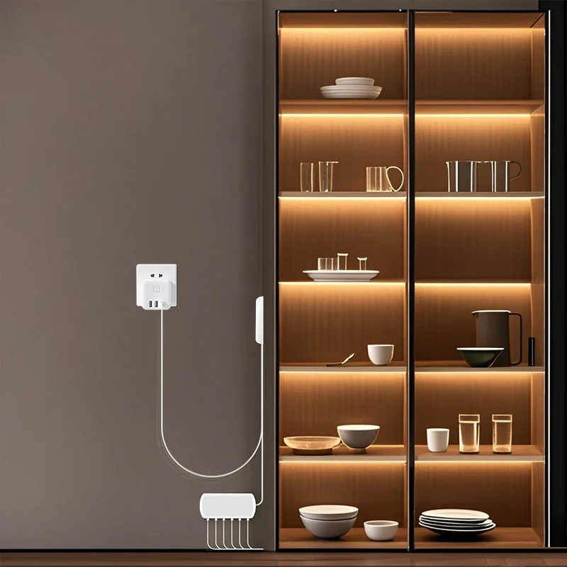 Touch Sensor Dimmable COB LED Strip Lights for Cabinet Night Lighting Available in 1/3/6 Packs