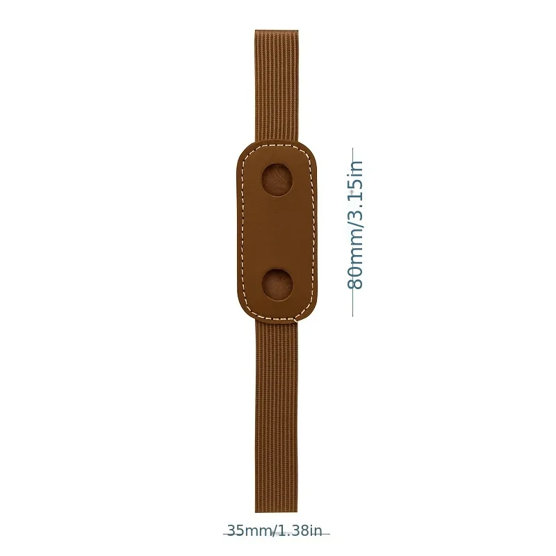 Multi-color simple single pen holder Leather pu high quality storage pen holder Rubber elastic band small pen holder pen holder