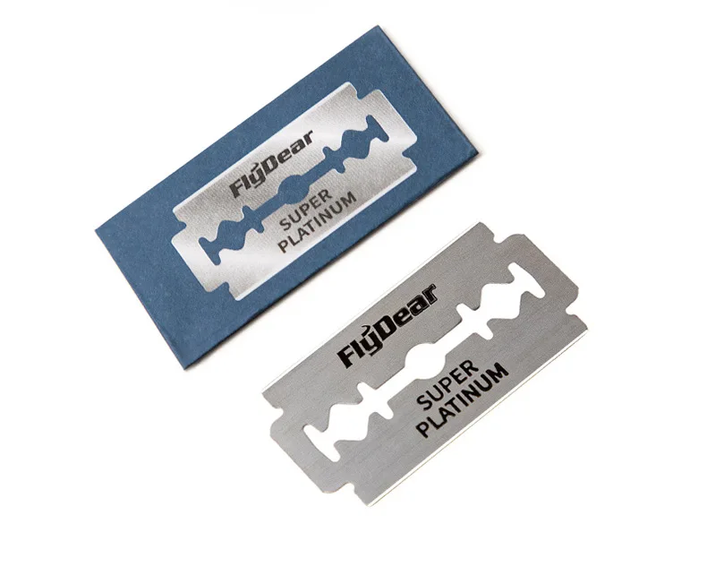 Professional Barber Tool Double Edge Safety Razor with  Retro Stainless Steel Razor Blades for Men's Shaving and Hair Removal