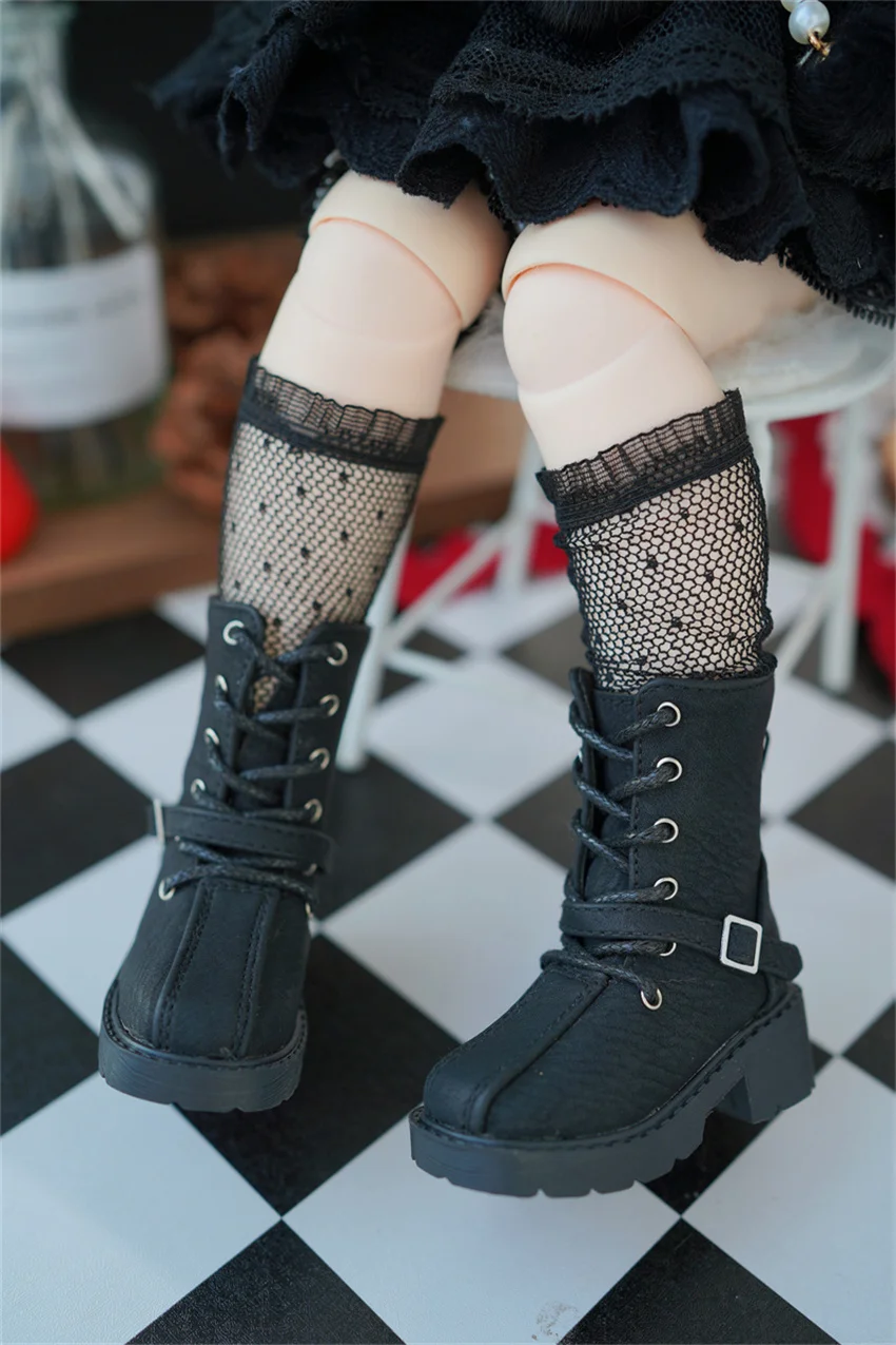 

Ботильоны с квадратной головкой и боковой пряжкой 1/4, разноцветные коричневые, черные, красные туфли BJD, аксессуары для кукол для девочек