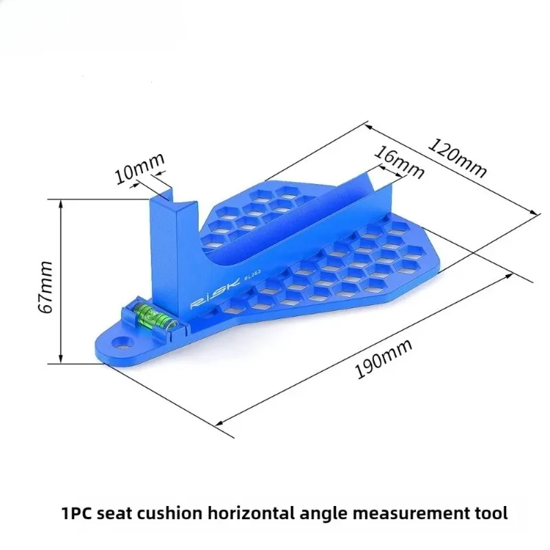 RISK Bicycle Seat Cushion Horizontal Angle Measuring Tool Saddle Correction Gauge Adjustment Level Tool for Accurate Bike Setup