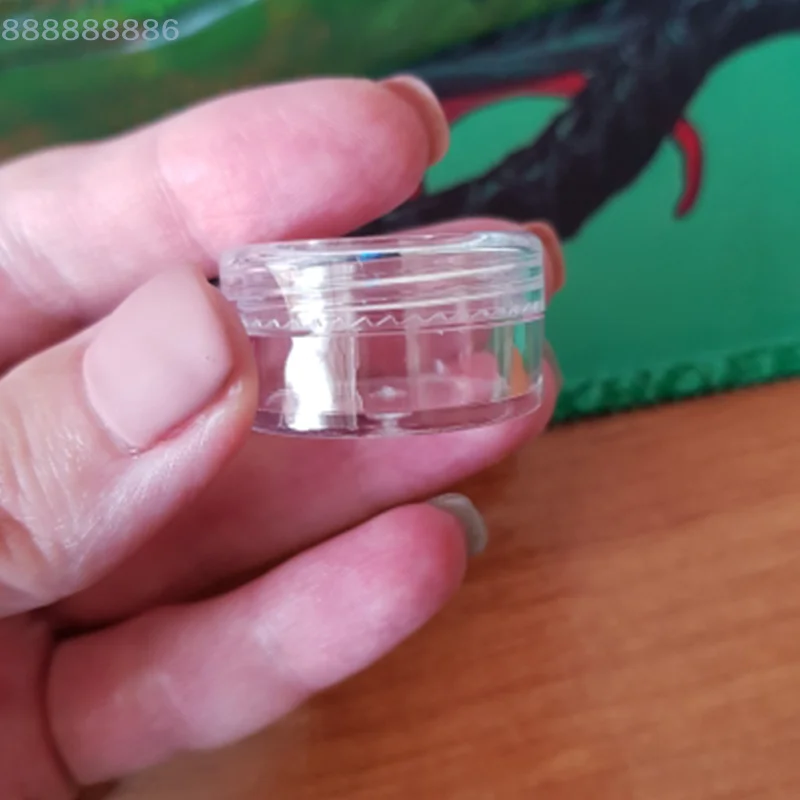 Barattolo di crema trasparente da 50 pezzi Mini contenitori per bottiglie cosmetiche Pentola trasparente per unghie