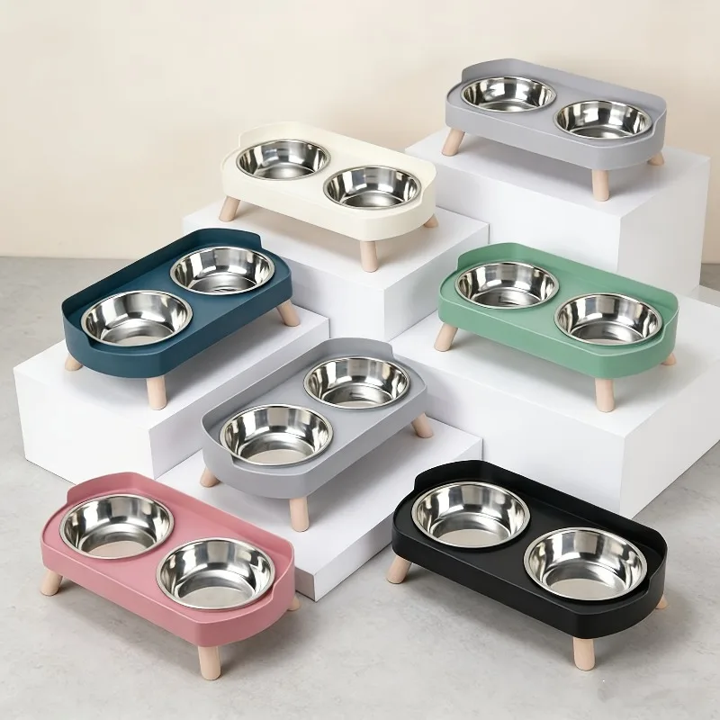 1 PCS Elevated Pet Bowl Set Featuring a Combination of Cat and Small Dog Food Bowls Water Bowls Protect Neck Prevent Vomiting