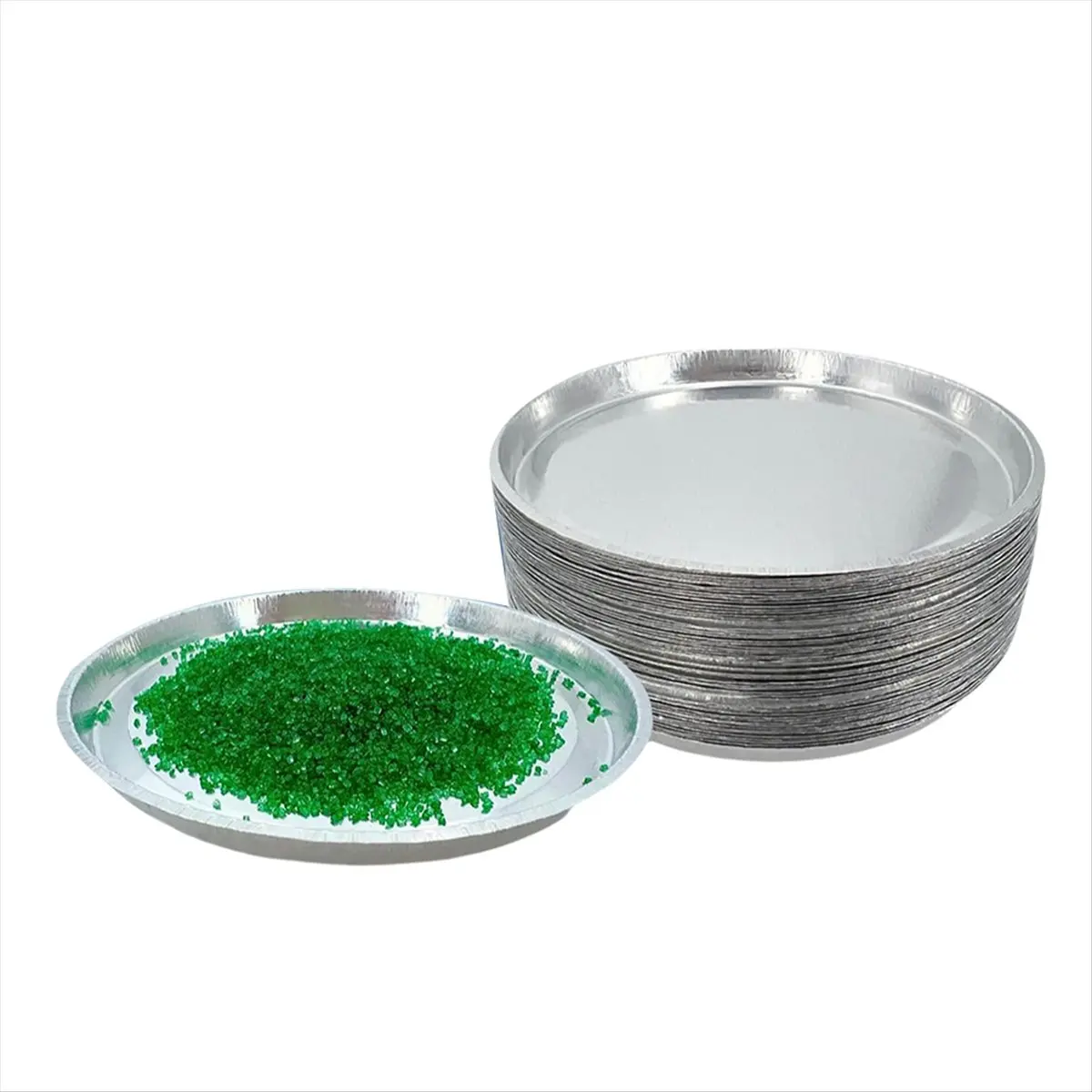 Super promotion!90mm Round Disposable Aluminum Weighing Pans, 50 Pack Lab Moisture Analyzer Trays Foil Dishes