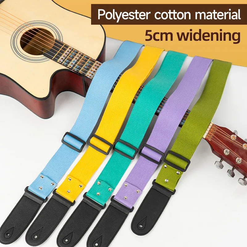

Guitar Strap, Folk Acoustic Guitar Strap, Cotton Guitar Strap, Electric Guitar Bass Strap, Guitar Shoulder Strap, Can Hold Picks