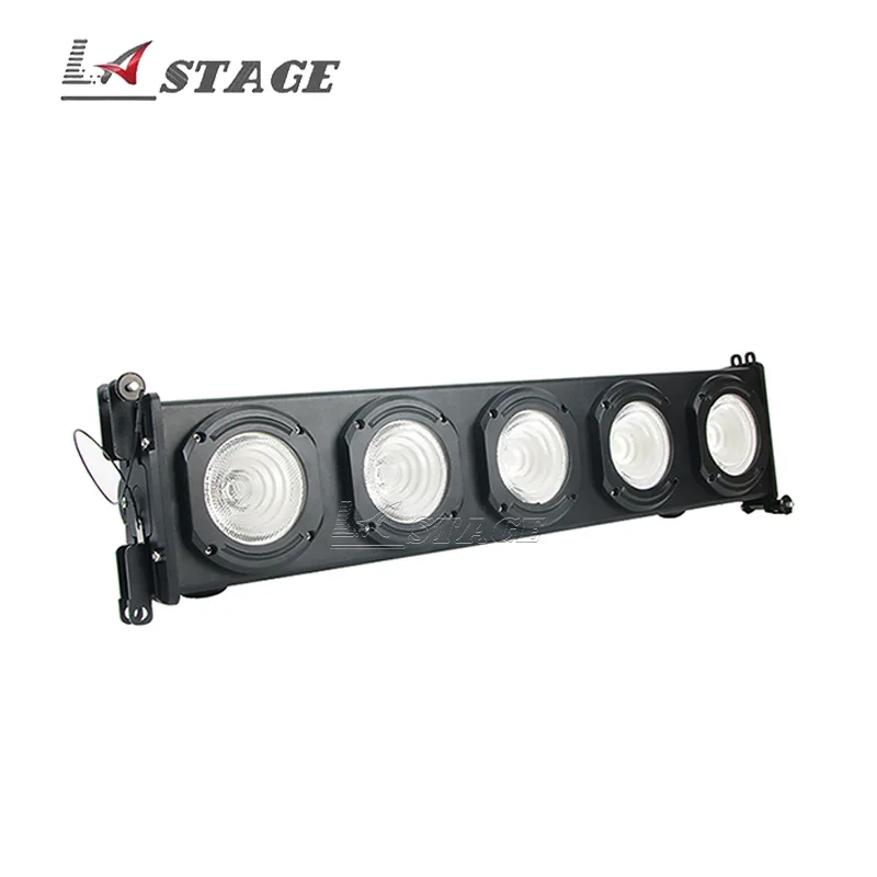 200W Outdoor Waterproof RGBW COB LED Strobe Light 5x20W Five-Head Matrix for Party Stage Lighting with Dimmer Control