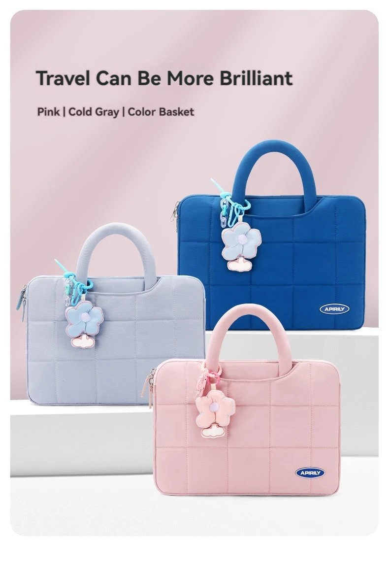 Laptoptasche 13,3 14 15 15,6 Zoll Aktentasche Hülle für MacBook Air Pro Xiaomi Huawei ASUS Notebook-Tasche Herren Damen Tragbare Handtasche – Detail 14