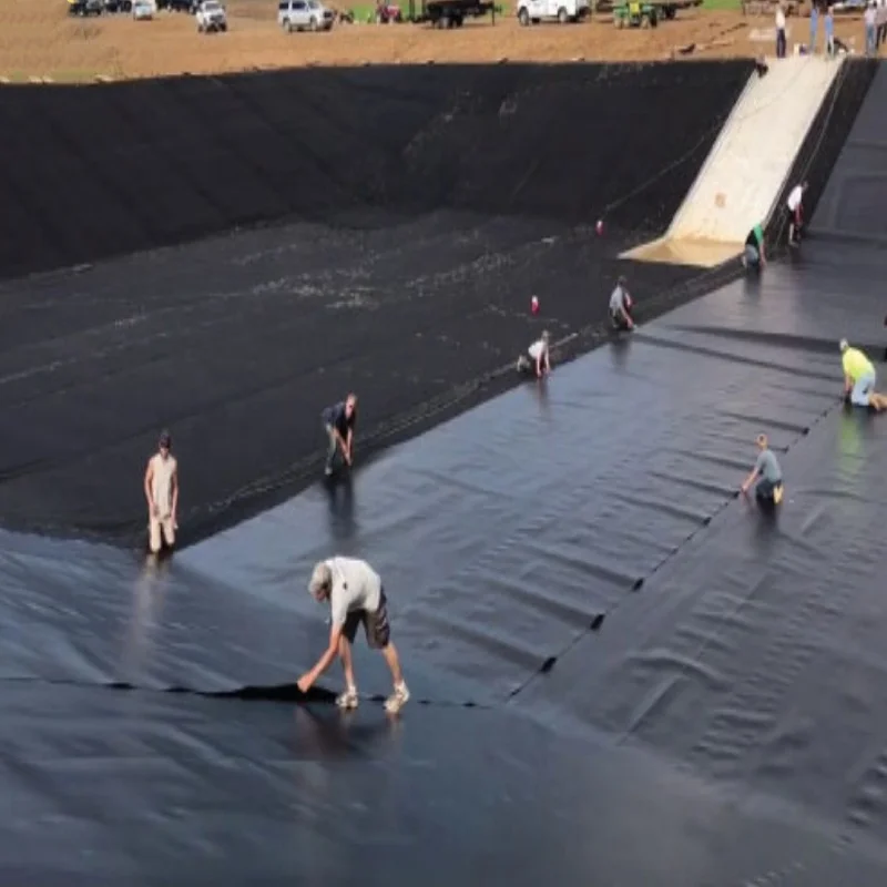 Construction Swimming Pool Hotel Pond 1.2mm 1.5mm Reinforced Membranes Waterproof EPDM Rubber Roofing Membrane-10x10 cm sample