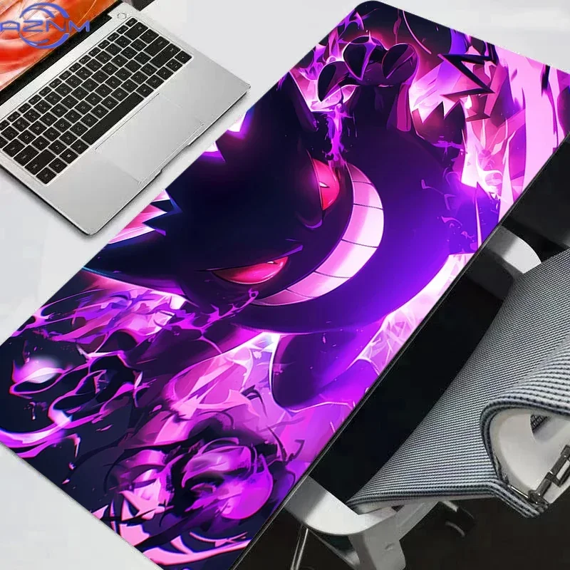 Pokemon Pikachu Gengar Mouse Pad Anime Gamer Large Rug XXL Tablet Varmilo Keyboard Carpet Kawaii Gaming Accessories Mousepad