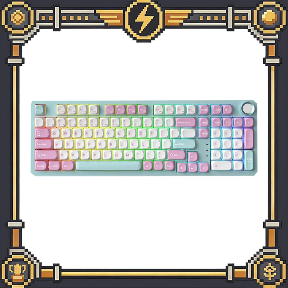 SKN Qinglong 4.0 Ultra Mechanical Keyboard Tri Mode Wireless 8K Gasket Hot Swap Custom Gaming Office Keyboard for PC Laptop