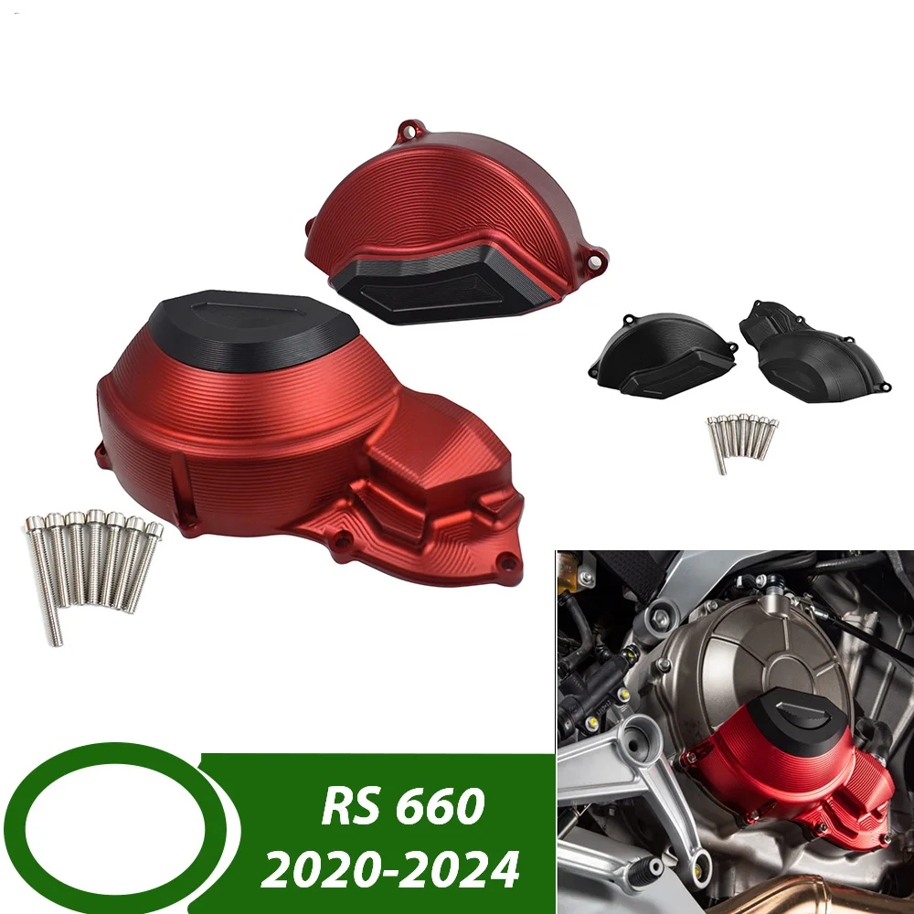 For Aprilia RS 660 2020 2021 2022 Motorcycle CNC Aluminum Engine Side Cover Stator Case Crash Protection Accessories