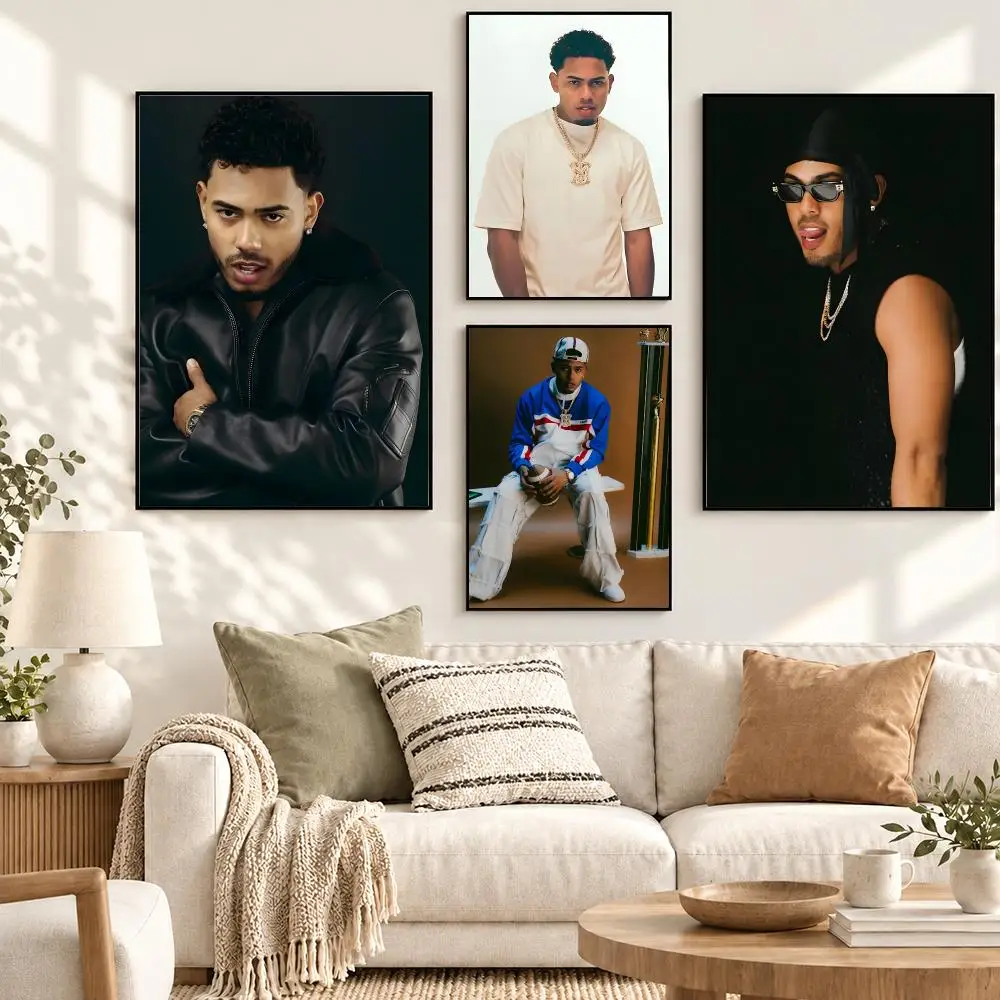 Myke Towers Latin Rap Singer Urban Music Album Art Poster Contemporary Wall Art Print for Bedroom & Living Room, Unframed