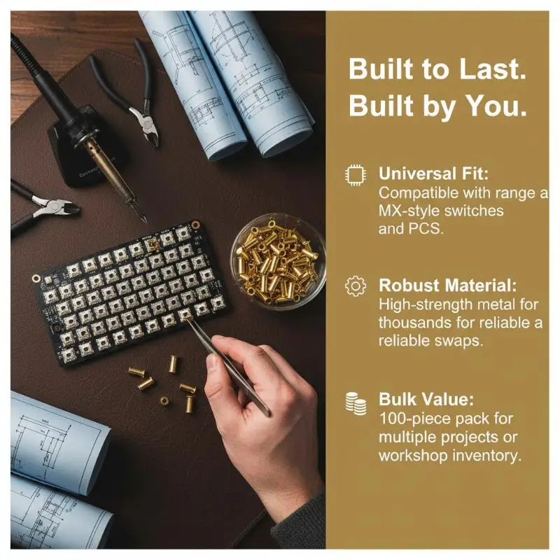 100pcs Mechanical Keyboard And Mouse Hot-swap Sockets For Mechanical Keyboard PCB Welding Expansion Pin Header Parts