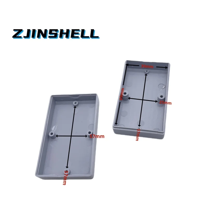 Пластиковый модуль, монтажный корпус, пластиковый инструмент, универсальный маленький корпус, корпус переключателя, блок питания 73x43x23 мм