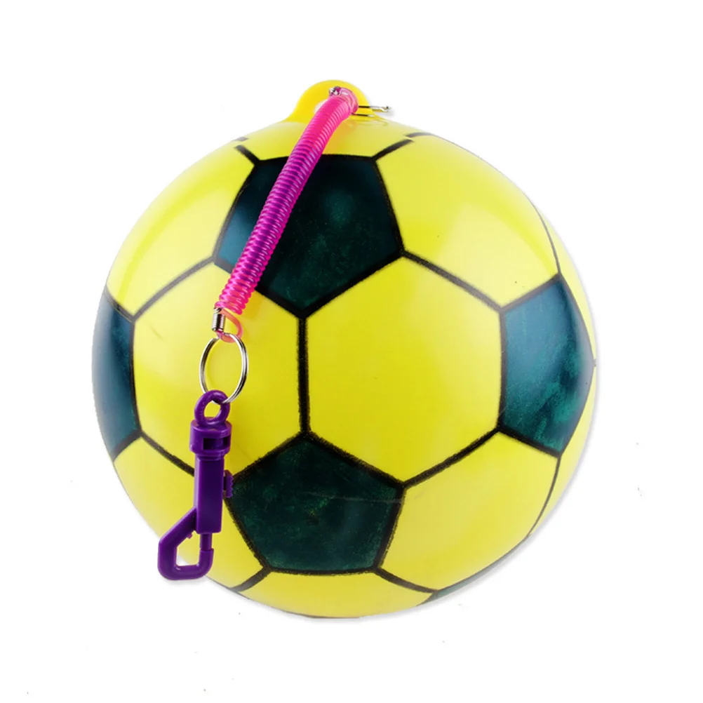 

Thickened Inflatable PVC Football Ball Chain 20Cm Random Color Lightweight Beach Playground Outdoor Game Soccer Inflatable Ball
