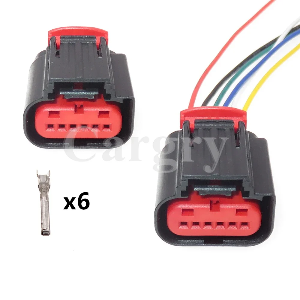 1 Set 6P 1-1419168-1 1-1419168-2 1-1419168-3 Car Wire Socket AC Assembly Auto Accelerator Pedal Position Sensor Electrical Plug
