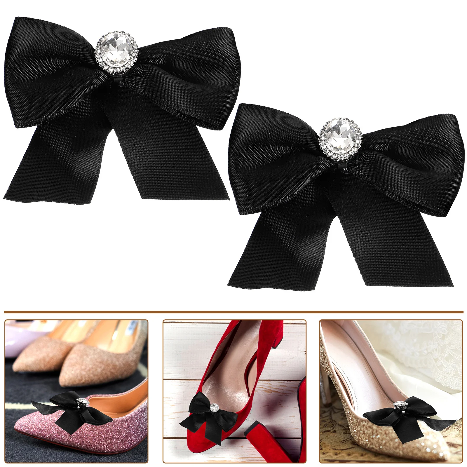 

2Pcs Shoe Clip Decoration Rhinestone Bowknot Wedding Bridal Shoes Elegant Accessory Shoe Clips Buckles Wedding Shoes Buckle