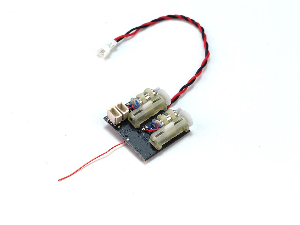 RX24 Mini RX 4CH Receiver Integrated 5A/1S Brushed ESC & 2Pcs Linear Servo for micro indoor airplanes Dancing Wings Hobby Suppor