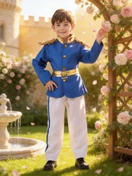 Kids Handsome Prince Charming Cosplay Costumes For Book Week Fancy Dress Halloween Party