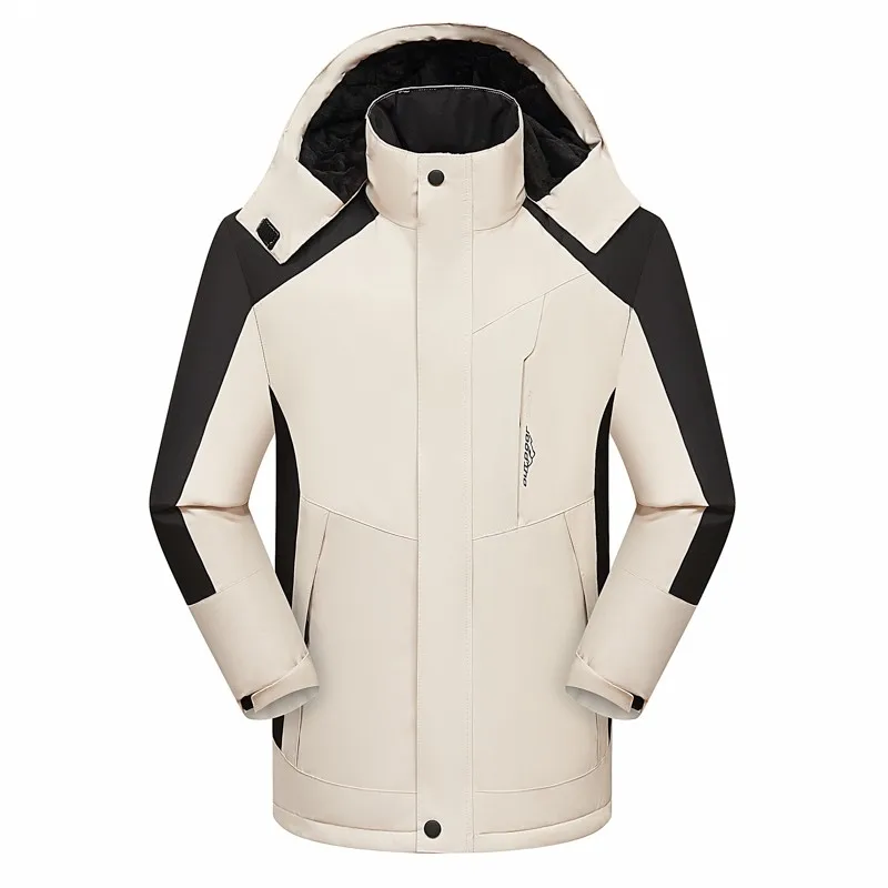 2023 Autumn/Winter Cotton Coat Mid length New Men's Thickened Cotton Jacket Casual Comfort Hooded Tops