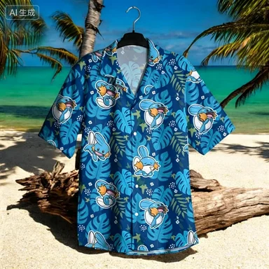 Hot Selling Hawaiian Shirts, Men's Shirts, Women's Casual Summer Shirts, Anime