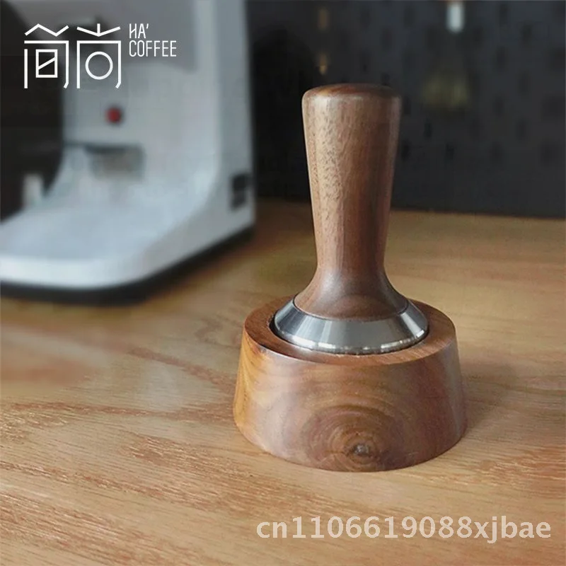 

Кофейный пресс из массива дерева, молоток и основание из орехового дерева, современный минималистичный стиль премиум-качества для офиса, дома, ресторана, кафе