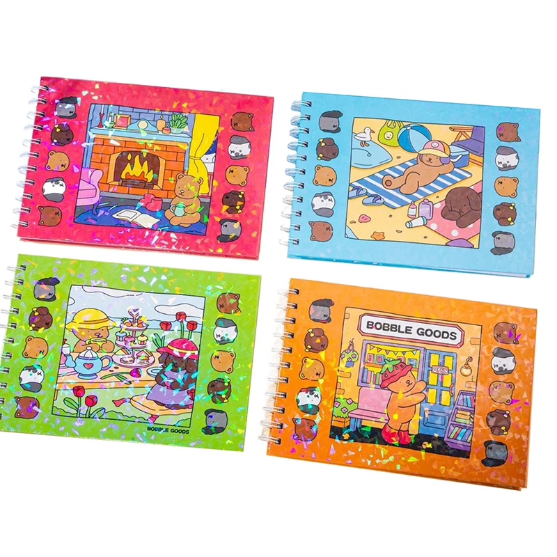 1 шт., книжка-раскраска с милыми животными, детская книга-раскраска с изображением животных, граффити, товары для бобби, книга-раскраска, подарки для студентов