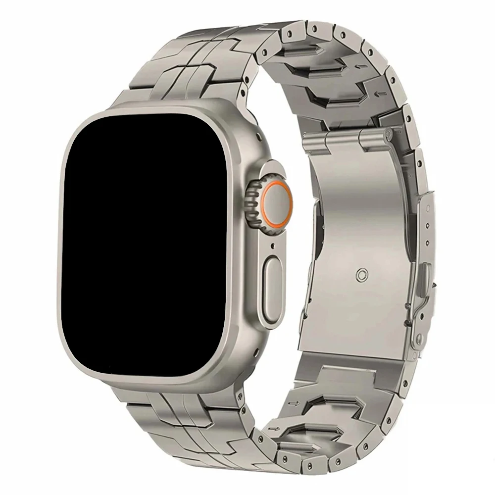 Titanium band voor Apple Watch Ultra 3 2 1 49 mm serie 10 11 46 mm armband man metalen band voor Iwatch 9 8 7 6 5 4 SE3 44 mm 45 mm