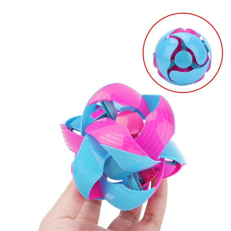 2PCS manual throwing children\'s plastic pressure reducing props dual color deformable ball parent-child pressure reducing props