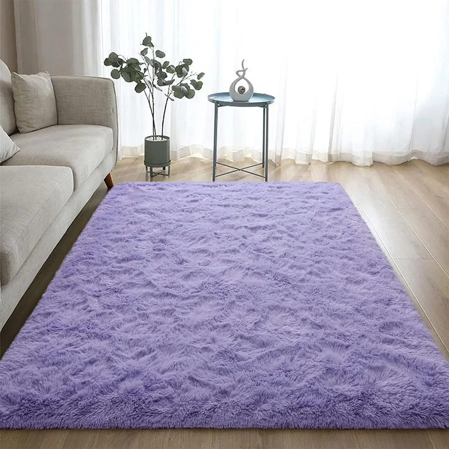 Imagem -05 - Mircle Sweet Purple Tapete para Sala de Estar Tapete de Pelúcia Bed Room Floor Fofo Tapetes Home Decor Tapetes Tapetes de Veludo Macio