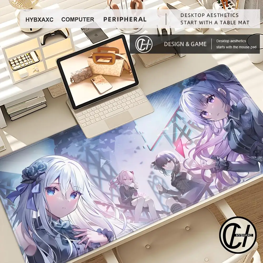 

Mouse Pad Cute HD Desk Pad Extended Gaming Keyboard Mats Large 100x50cm P-J-S-K-Project XXL Gamer Mousepad