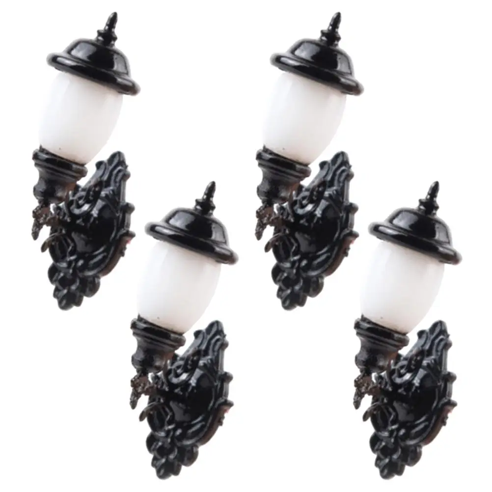

4 Pcs Lamps Abs Dollhouse Lanterns Decorative Mini Lights Sand Table Materials Tiny Lights Sand Table MaterialsFurniture Toys