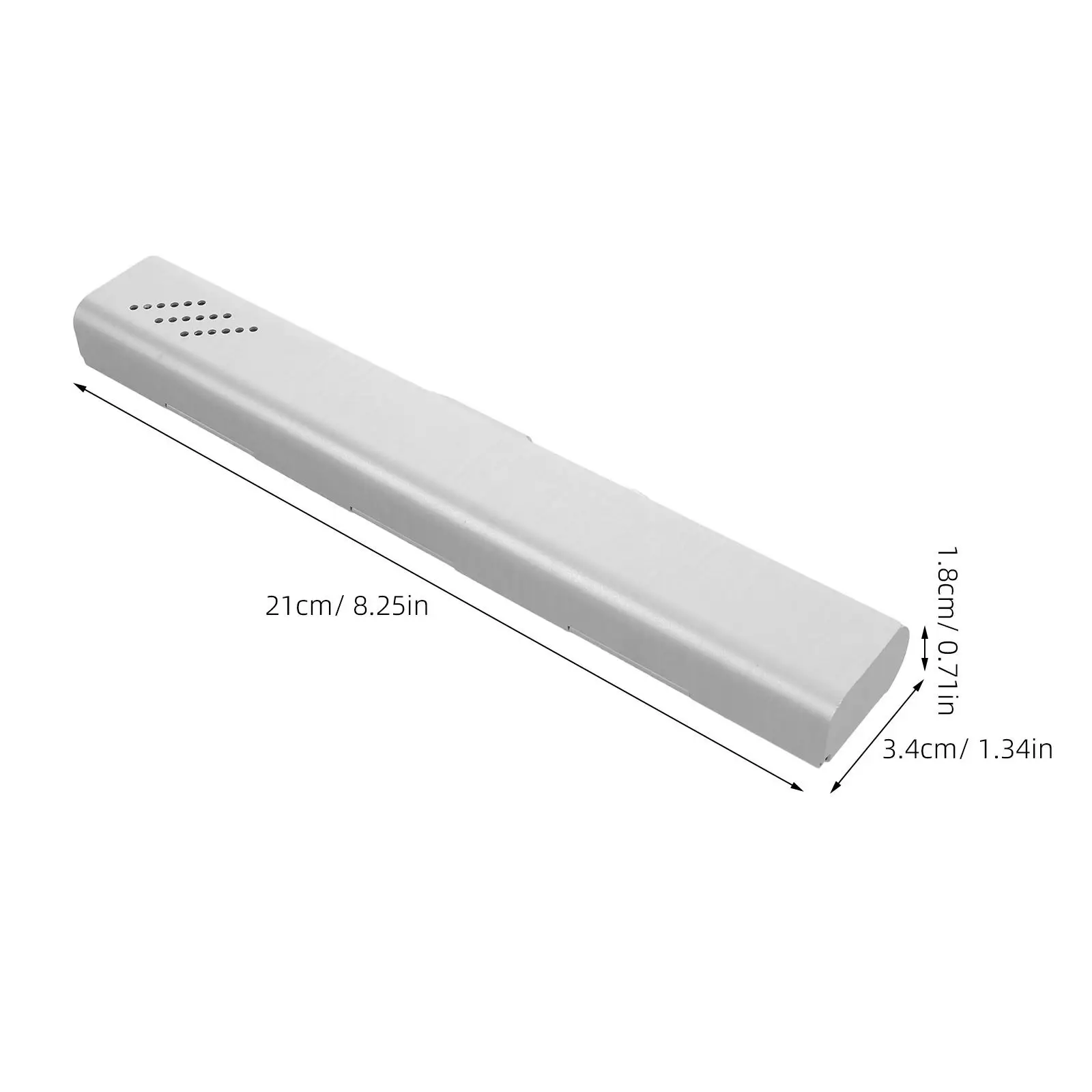 Aluminum Toothbrush Case Silver Portable Travel Holder Manual Toothbrush Container Slim Ventilated Dustproof Compact for Camping