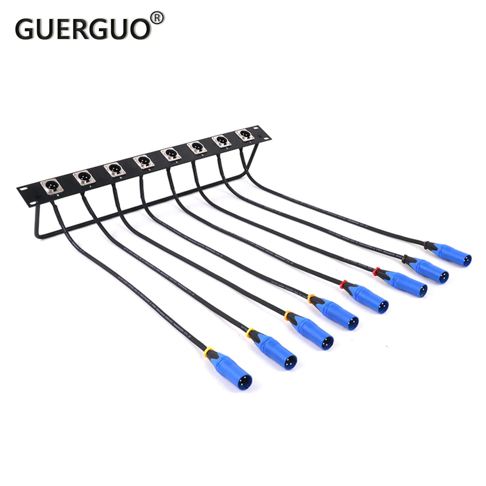 1PC Customized 8 Port/Way/Hole Hinged Patch Panel - 1U 19