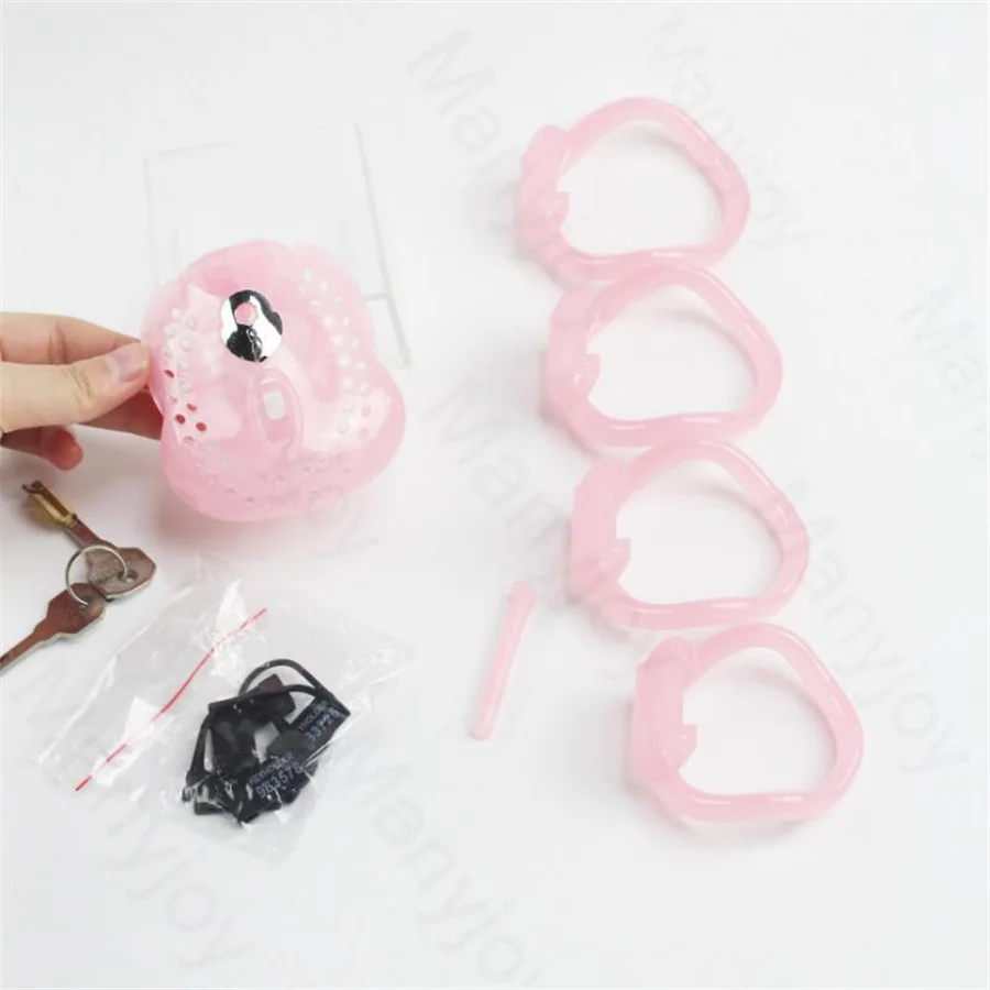 سيسي ذكر مغلق بالكامل ضبط النفس الديك قفص الطيور قابل للقفل قفص القضيب حلقة القضيب سيسي عبودية جهاز حلقة جوفاء #4