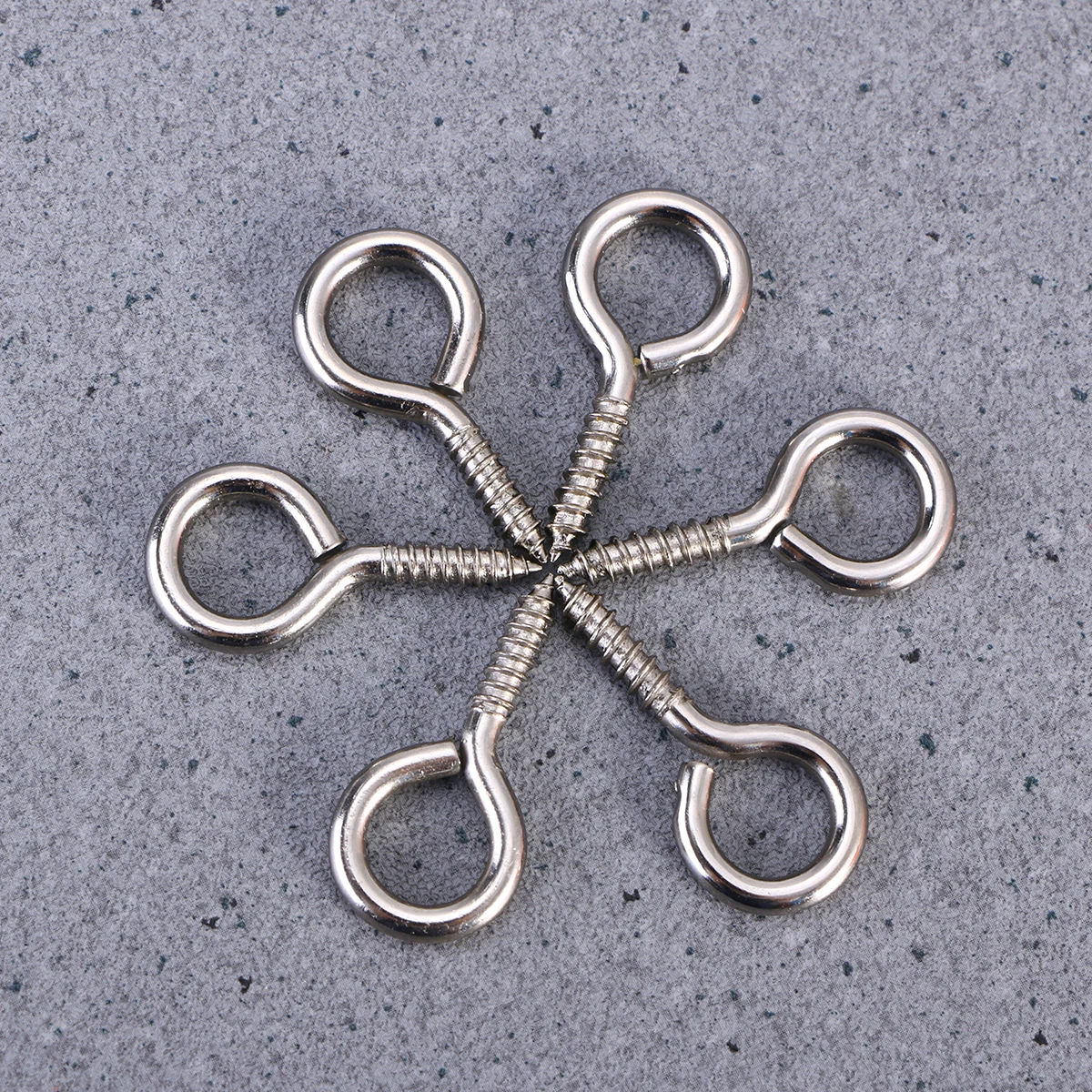 

25Pcs Small Silver Screw Eye Threaded Hooks Durable Strong Structure for Jewelry Making DIY Craft Charms Accessories