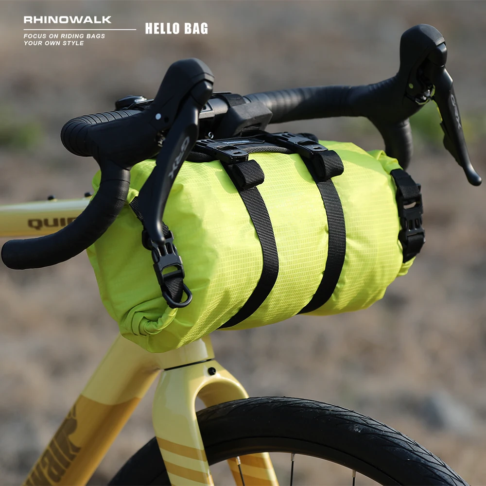 

Rhinowalk Bike Bag Waterproof Handlebar Bag, Combinable and Removable Bike Travel Bag