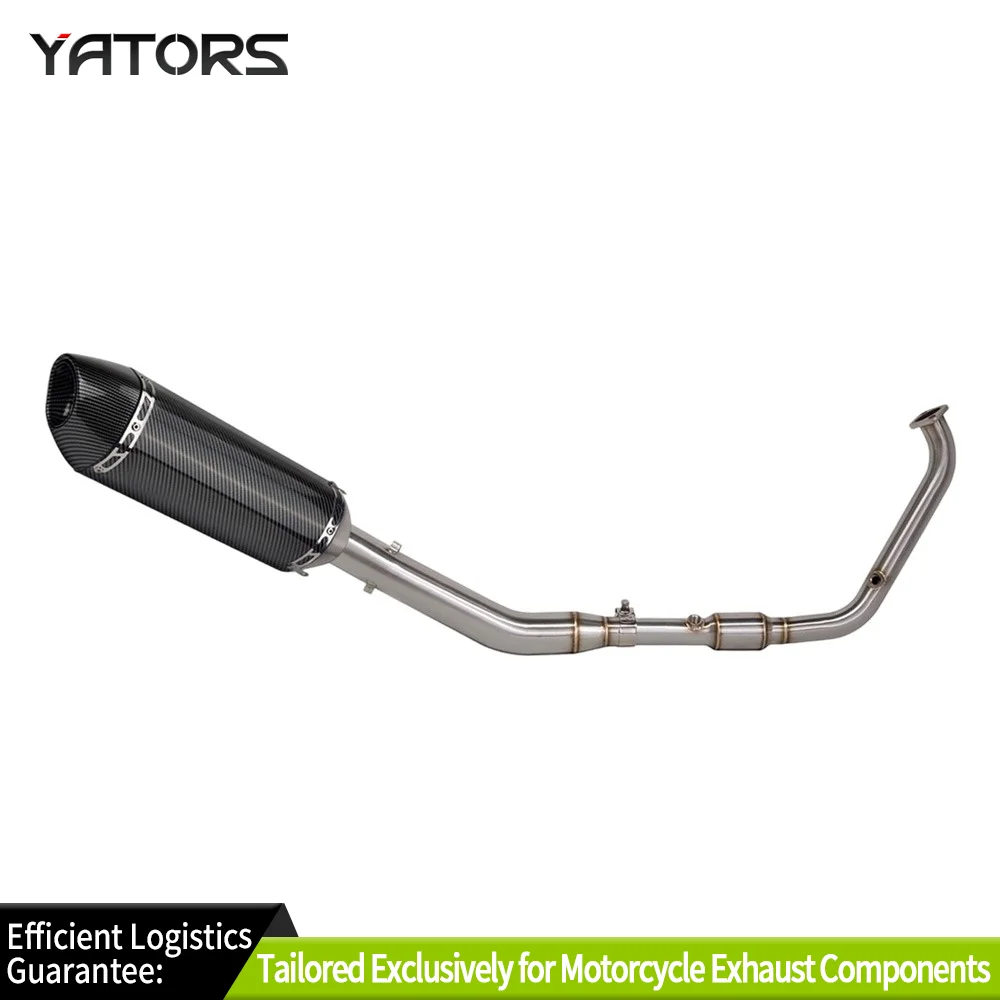 

Full Exhaust System Header Front Link Pipe Muffler For Yamaha MT-15 2017-2024 Exhausts Pipes