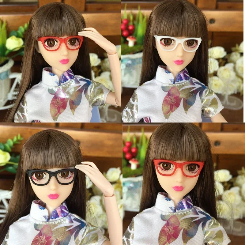 New styles doll accessories red black white sunglassess for liccca BB 1:6 dolls BBI388