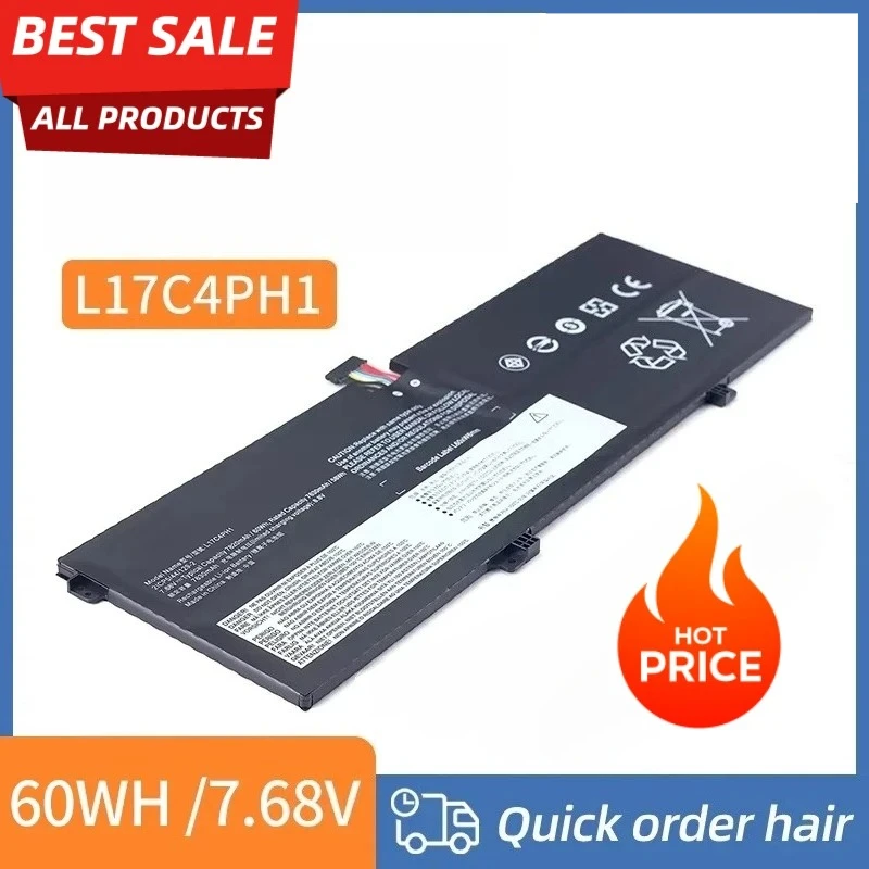 

High-Quality NEW Battery L17C4PH1 L17M4PH2 L17M4PH1 For Lenovo Yoga 7 Pro Yoga C930-13IKB 5B10Q82425 Pro-13IKB 7.68V 60Wh