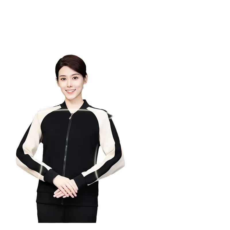 Hotel restaurante garçom uniforme de trabalho manga longa outono inverno temporada quarto do hotel café restaurante catering gola sweatshir