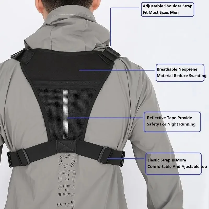Multi-Pocket Tactical Chest Bag Outdoor Sports Chest Pack for Travel Cycling Running - Adjustable Outdoor Activity Gear