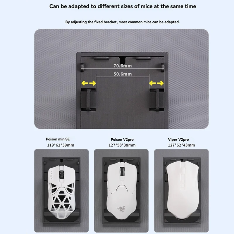 

3D Print Acrylic Mouse Storage Display Box Transparent Dust-proof Magnetic Cover E-sports Gaming Mice Decorate Container Gift