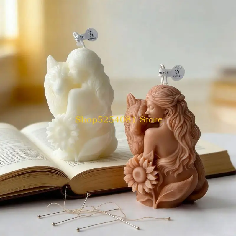 AXYC Wolf Girl Scented Soys for Home Scented Aromatherapys Table Ornament Home Decorations