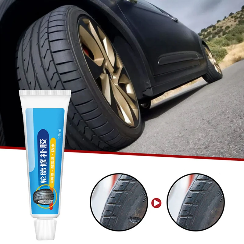 Tire Repair Glue Liquid Strong Rubber Glues Black Rubber Wear-resistant Non-corrosive Adhesive Instant Strong Bond Leather