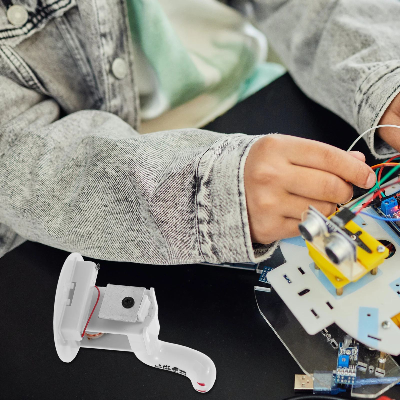 Piezas de Motor de brazo de gato de la suerte, ajuste de brazo, mecanismo de gato, accesorio móvil, función de ondulación DIY, fácil montaje, significado Cultural