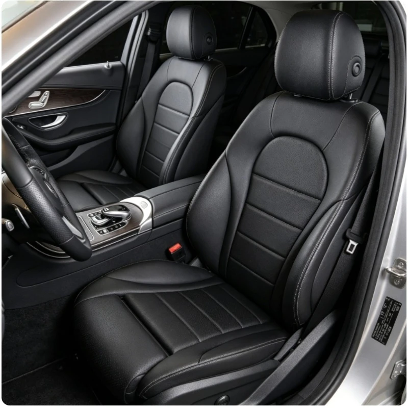 

5 Seats PU Leather Cushion Custom Full Surround Car Seat Covers for Mercedes-Benz C Class Estate Wagon Imported 2016-2020 W205