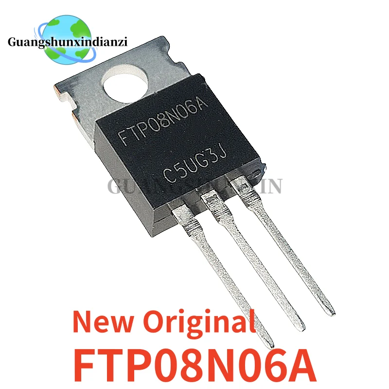 10-20PCS Imported Original FTP08N06A 08N06A 08N06 FTP08N06 TO-220 8A 600V MOS Field effect transistor In Stock