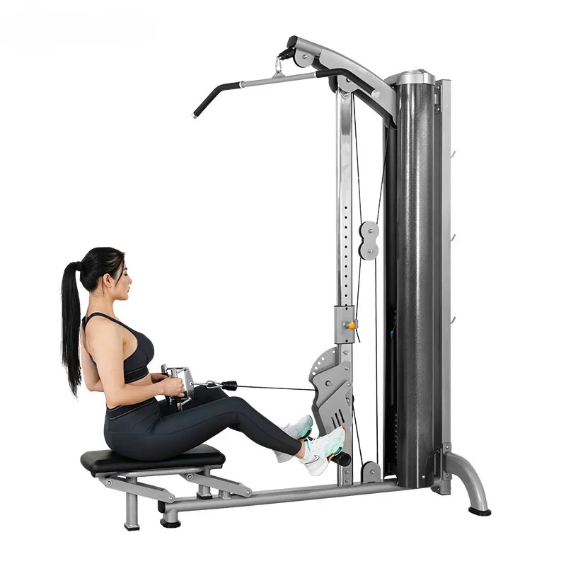 Professional Unisex Lat Pulldown Seated Low Row Multi-Function Fitness Equipment Body Building Equipment for Gym and Home Use