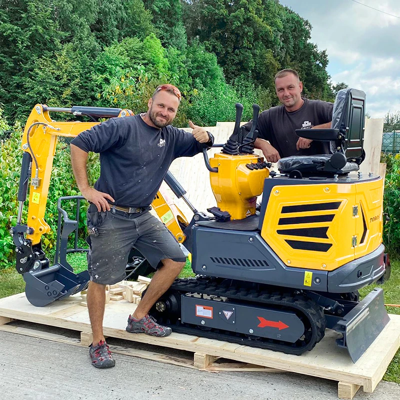 Miniescavadeira de 1 tonelada fabricante Kubota Engine Digger 1000 kg agrícola personalizável EURO 5 Miniescavadeira para venda